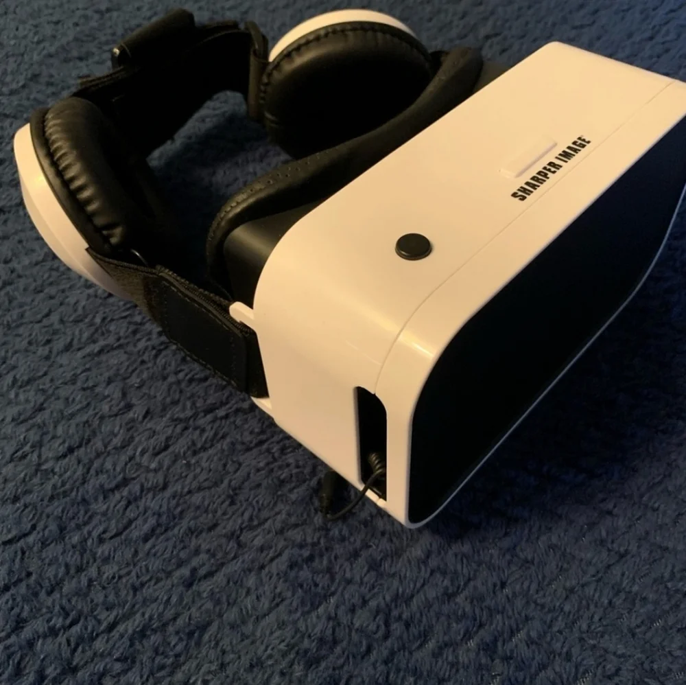 Sharper Image Virtual Reality headset with built-in headphones